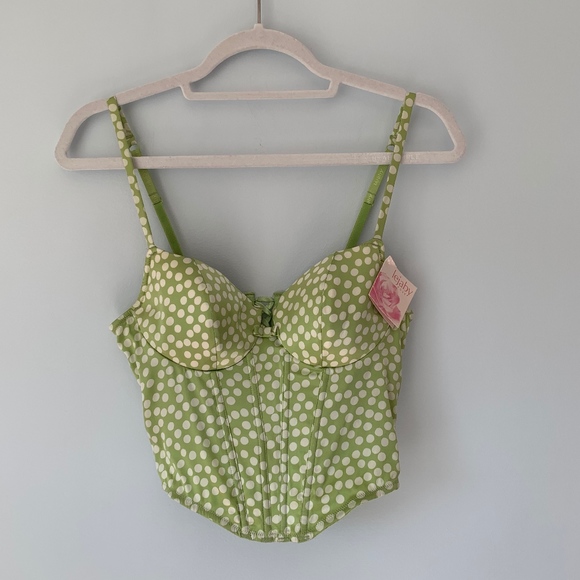 Lejaby Other - Lejaby France  | Silk Lace-Up Bustier w/Side Zip
